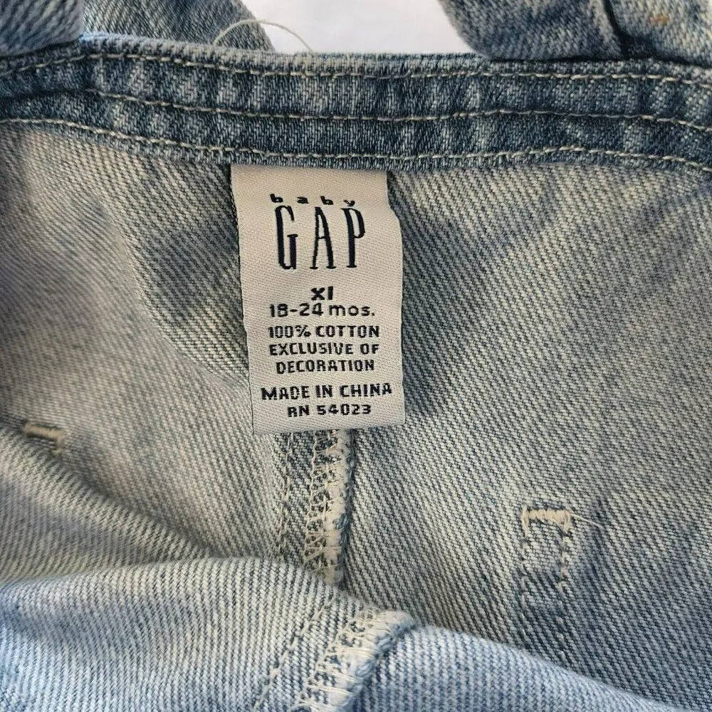 GAP Girls 18 - 24 Mths Denim Overalls‎